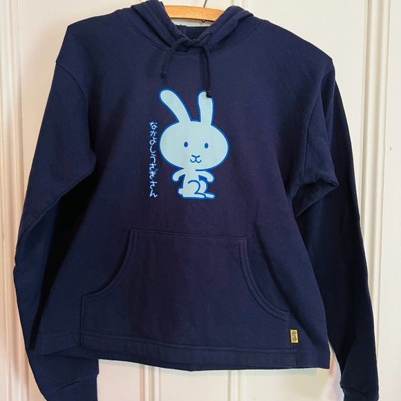 RARE DAWLS HOODIE / FUNNY BUNNY JAPAN Vintage 90s Skateboarding + Y2K!!! - Picture 2 of 11